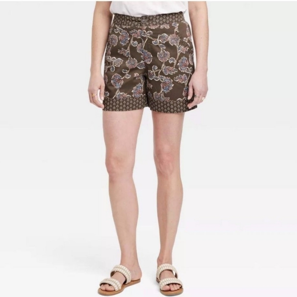 Knox Rose Brown High Waist Shorts